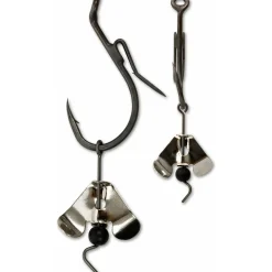 Black Cat Buzzer-Haken silber