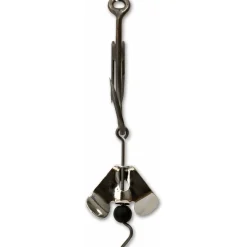 Black Cat Buzzer-Haken silber