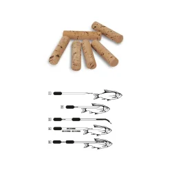 Black Cat Kork-Sticks - 5 cm 6 Stück 11 mm