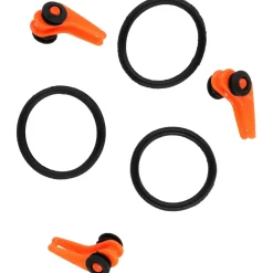 CLIP - FÜR HAKEN EINSTELLBAR - ORANGE - 3 Stck