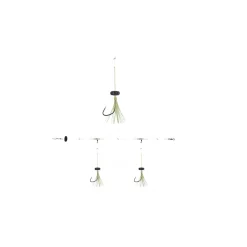 Daiwa GrandWave Steinbeisser-Vorfach 150 cm Rattlin mit Rasseln hellgrün