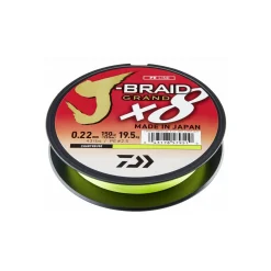 Daiwa J-Braid Grand X8 Chartreuse - Meterware