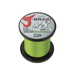 Daiwa J-Braid X8 Chartreuse - Meterware