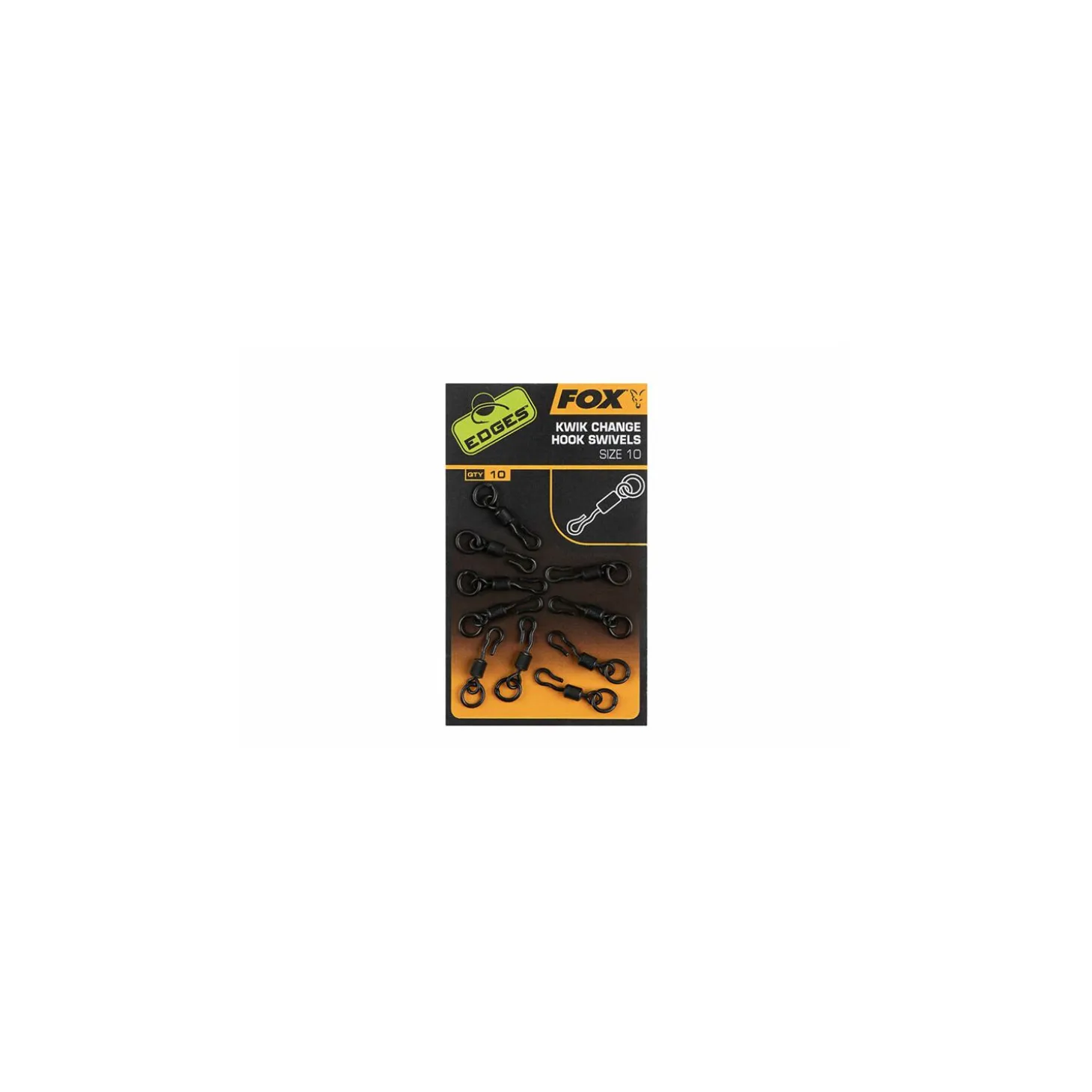 Fox Edges Kwik Change Hook Swivels 10 Stück