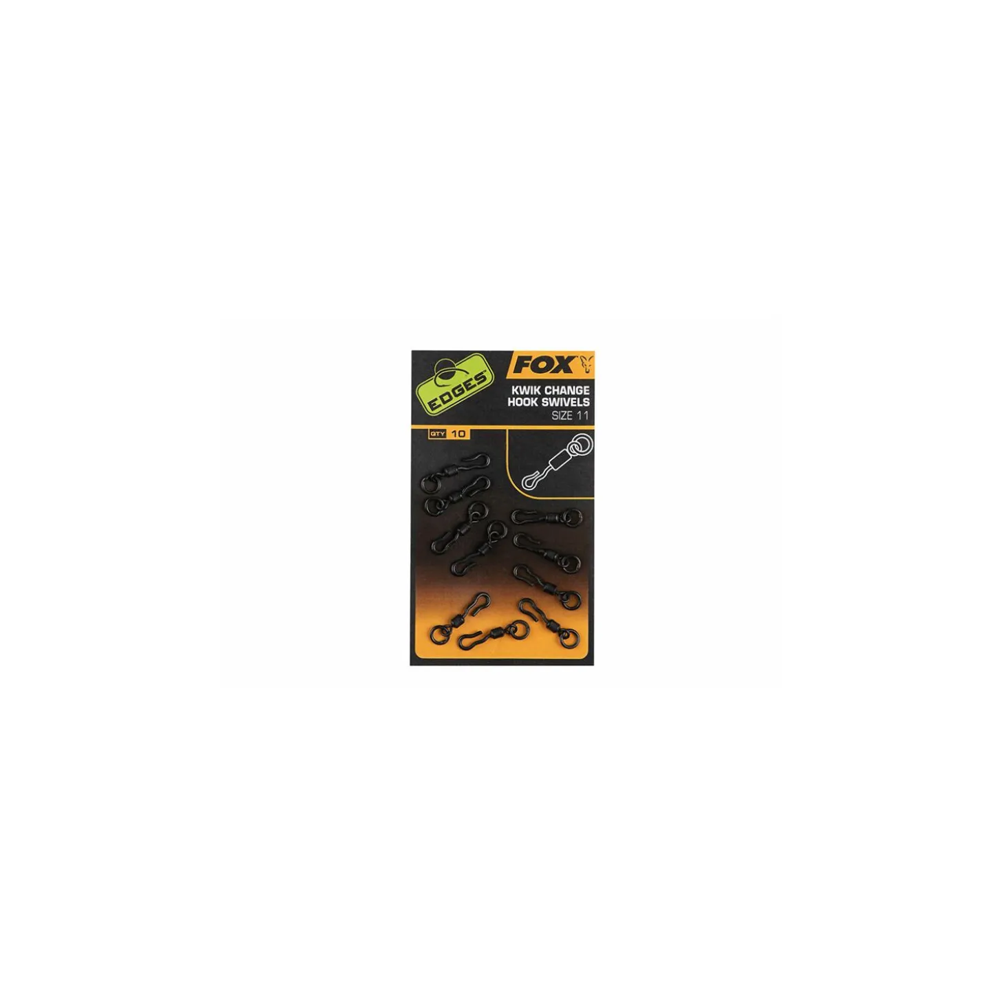 Fox Edges Kwik Change Hook Swivels 10 Stück