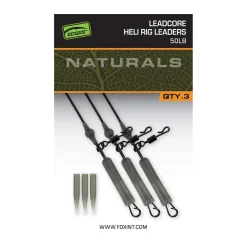 Fox EDGES™ Naturals Leadcore Heli Rig Leaders 50lb 3 x 75 cm