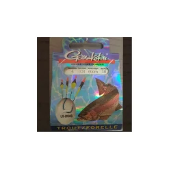 Gamakatsu Angelhaken gebunden Troutfloat blau 60 cm Gr. 4