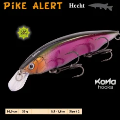 IC DOIYO Pike Alert slow sinking UV 160mm