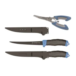 KINETIC FILLET KNIFE & PLIERS KIT BLACK/BLUE