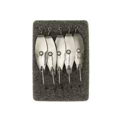 KINETIC RYKK SINGLE HOOK #4/0 STAINLESS/RED 5PCS