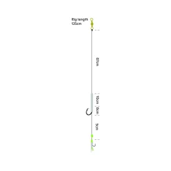 KINETIC SABIKI HALIBUT CIRCLE HOOK #10/0 125CM GLOW