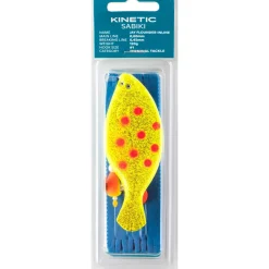 KINETIC SABIKI JAY FLOUNDER INLINE 90G #1 115CM YELLOW/ORANGE DOTS