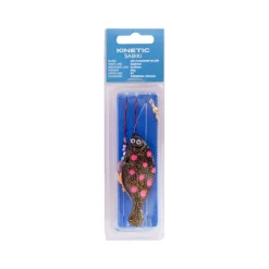 KINETIC SABIKI JAY FLOUNDER INLINE 90G #1 115CM BLACK/RED DOTS