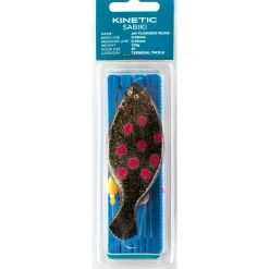 KINETIC SABIKI JAY FLOUNDER INLINE 60G #1 115CM BLACK/RED DOTS