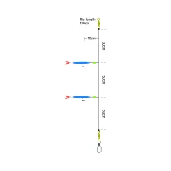 Kinetic Sabiki Soft Tail UV