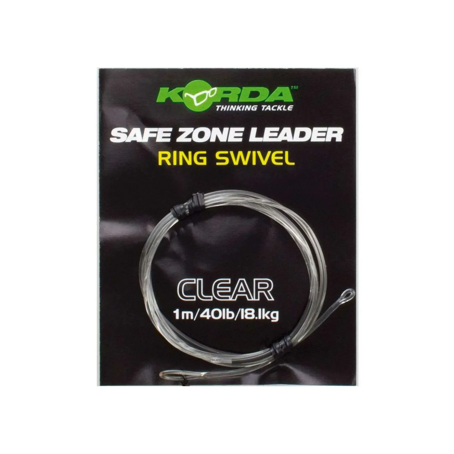 Korda Dark Matter Ring Swivel Leader - Clear