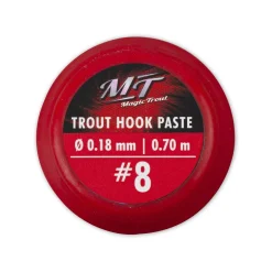Magic Trout Forellenhaken Paste rot 70 cm - Gr. 10