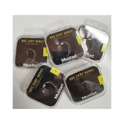 Mustad Karpfenhaken BBS Carp Hooks Curved Shank Elite Gr.8