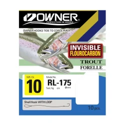 Owner gebundene Angelhaken Forelle Fluorocarbon 150 cm