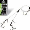 Quantum #2 Mr. Pike Ghost Traces Twin Hook-Release-Rig weiß Haken: 2 Vorfach: 50cm