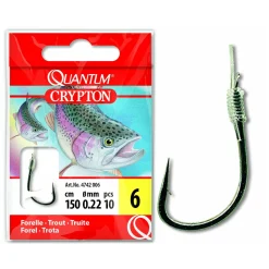 Quantum Crypton Forelle Vorfachhaken Black Nickel 70 cm