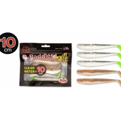 Quantum Q-Paddler Gummifische 10 cm Klareswasser-Mix
