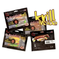 Quantum Q-Paddler Gummifische 10 cm Klareswasser-Mix
