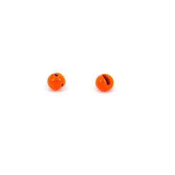 Tungsten Kopfperlen geschlitzt Orange