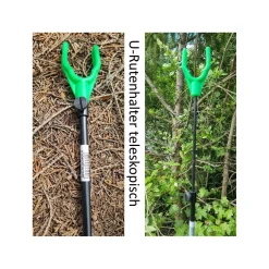 U-Rutenhalter Stahl teleskopisch 50 - 90 cm