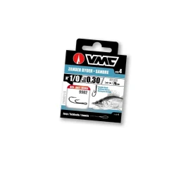 VMC Vorfachhaken 9902 - Zander Ryder Farbe Rot 70 cm