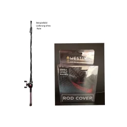 Westin Rod Cover Spin bis 8'6"/255cm Black/Red Ø 4cm Länge 80cm